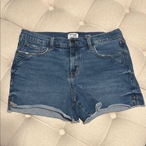 Kendall & Kylie Dark Blue Jean Shorts
